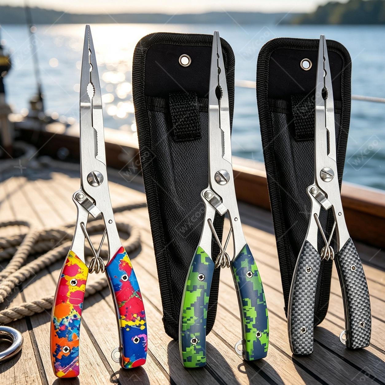 Saltwater Fishing Hook - 海水釣り用プライヤー収納バッグ ステンレス製 イーグルビック フィッシュリップグリッパー フックリムーバー ラインカッター