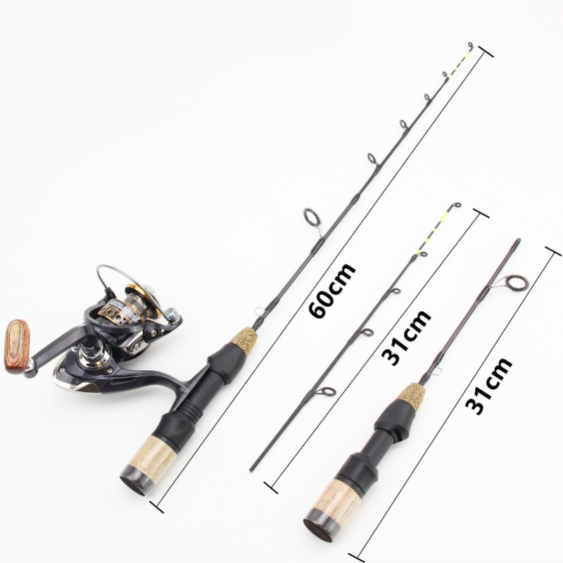 60 センチメートル 2 ヒントロッドリールコンボ冬氷釣り竿 - Fishing Equipment Europe のレビューと価格