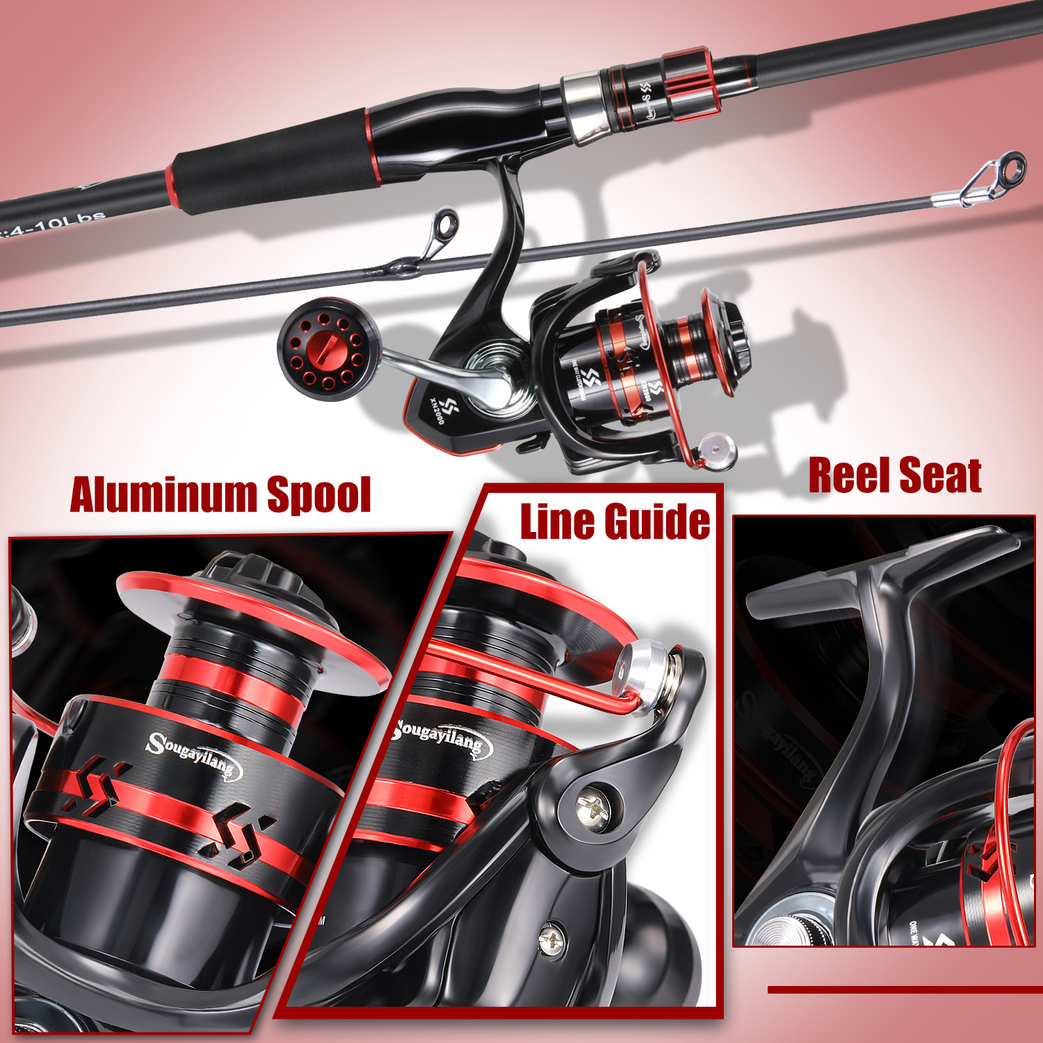 Sougayilang 釣り竿とリールコンボ 軽量カーボンポ - Fishing Equipment Europe のレビューと価格
