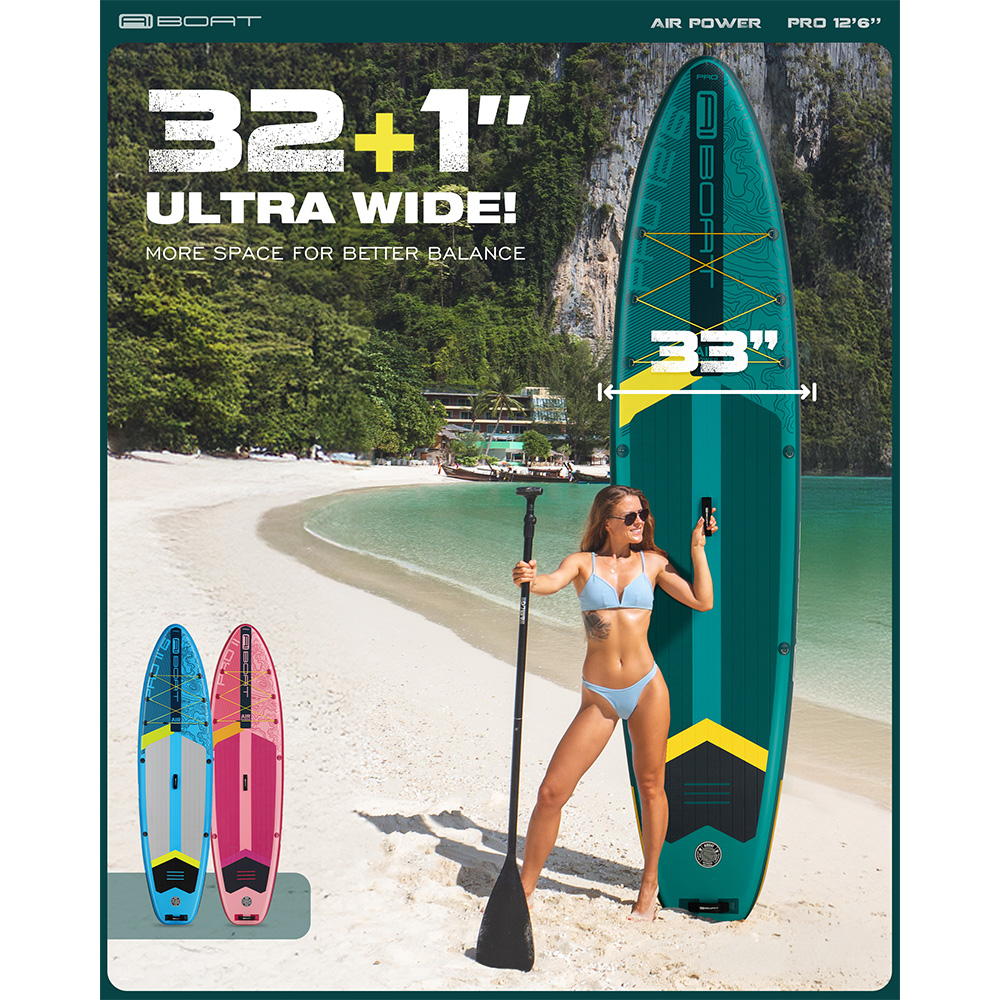 AIBOATグリーンプロSUP防水インフレータブルパドルボー - Fishing Equipment Stores のレビューと価格