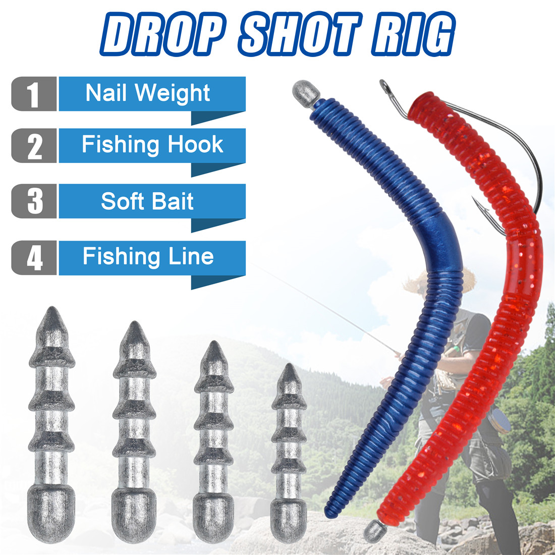 ワームフィッシングシンカー、wacky、Nekoリグツール用 - Fishing Equipment Tackle のレビューと価格