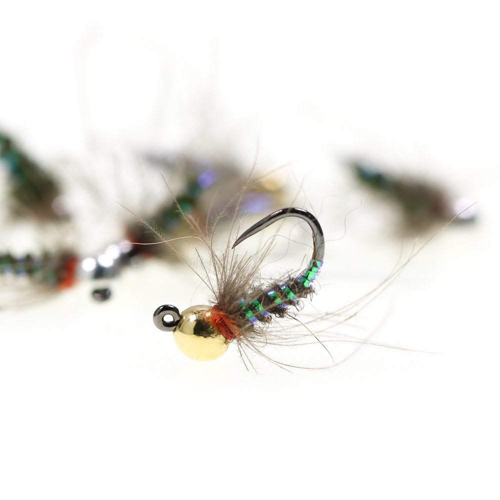 4個 # 16個のタングステンビーズヘッドCDCジグニンフフ - Fishing Equipment Europe のレビューと価格