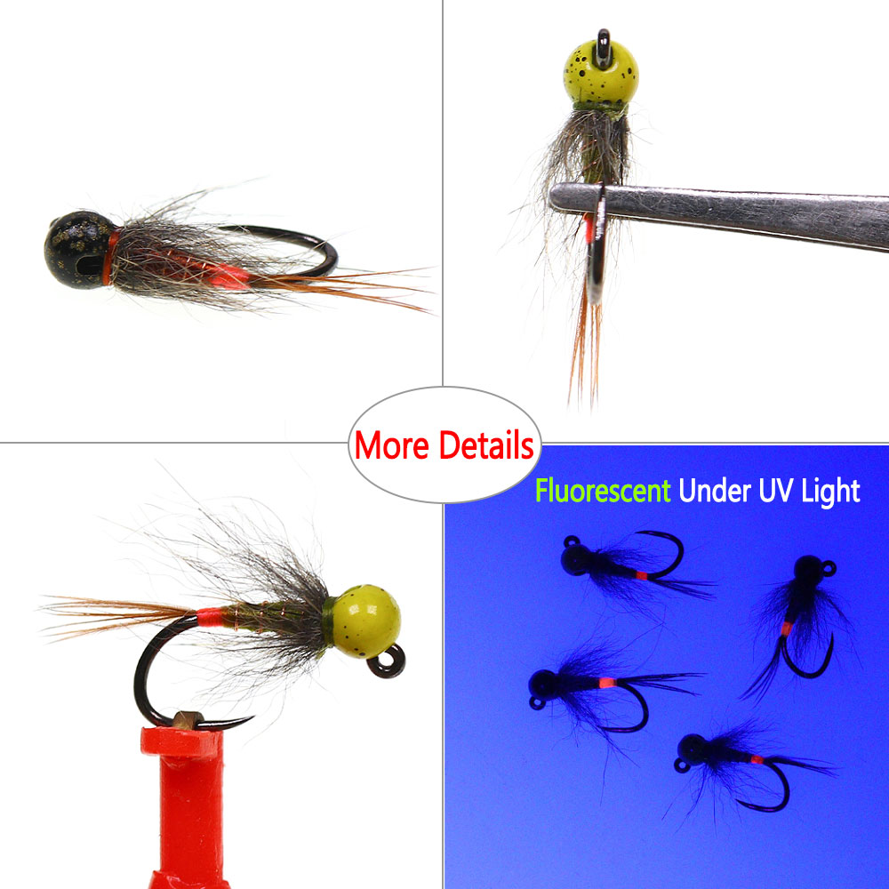 6個入り # 14 # 16 # 18個入り高速沈下斑点タン - Fishing Equipment Europe のレビューと価格