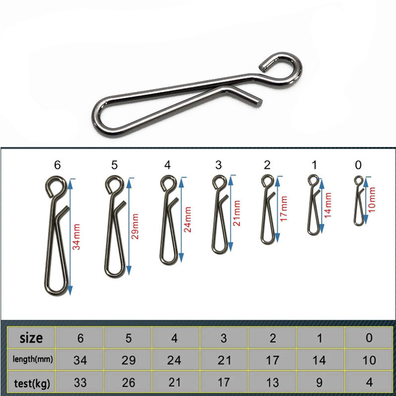 100 個海水釣りステンレス鋼オープンアイぶら下げスナップク - Saltwater Fishing Hook のレビューと価格