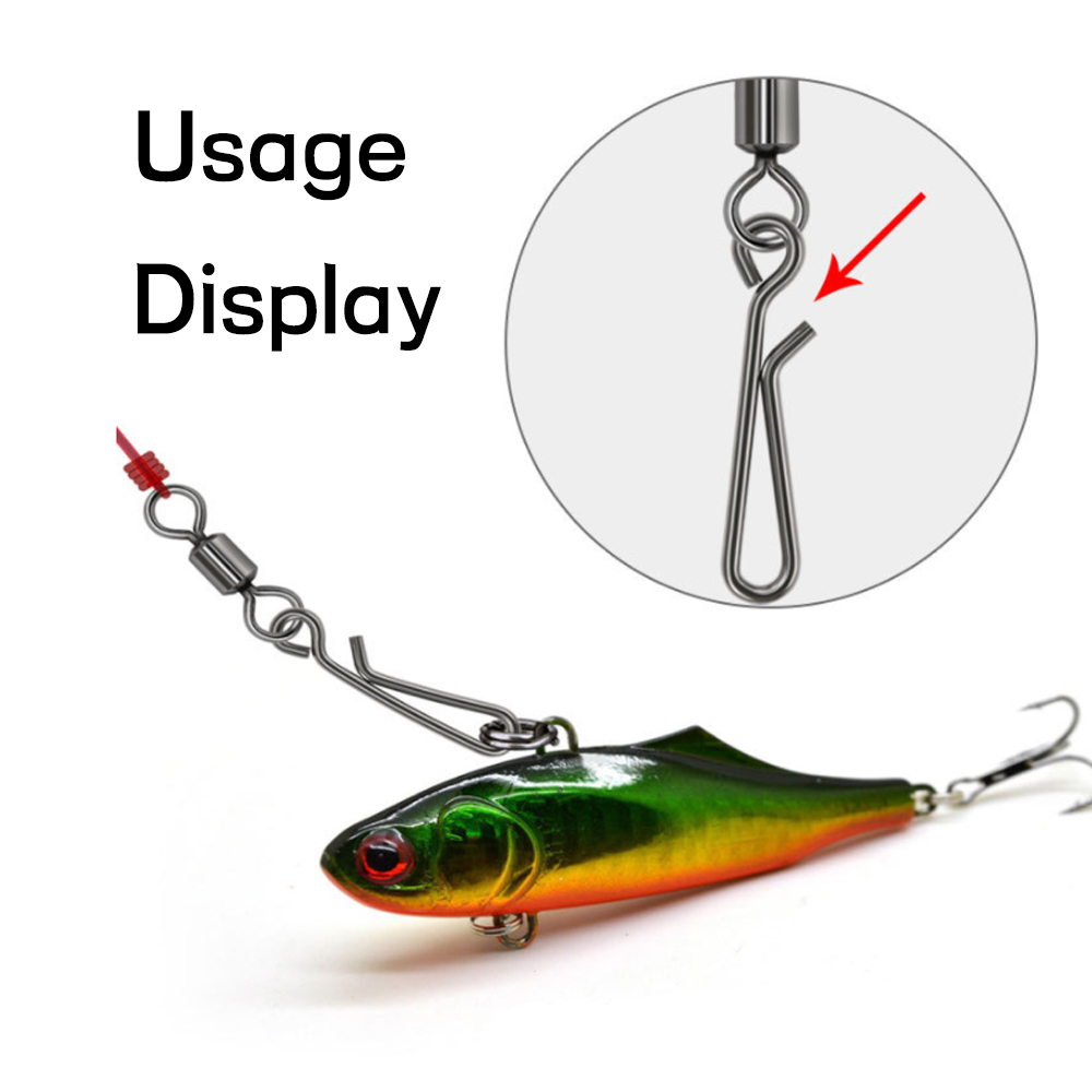 100 個海水釣りステンレス鋼オープンアイぶら下げスナップク - Saltwater Fishing Hook のレビューと価格