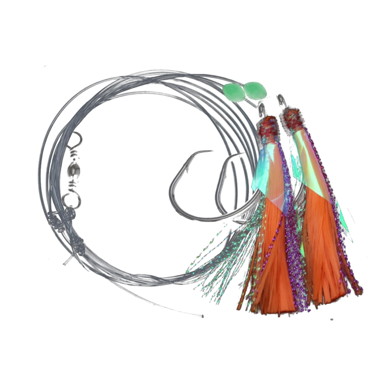 -ABHW サビキリグ 8/0 ルアー ベイトリグ、グローフ - Saltwater Fishing Hook のレビューと価格