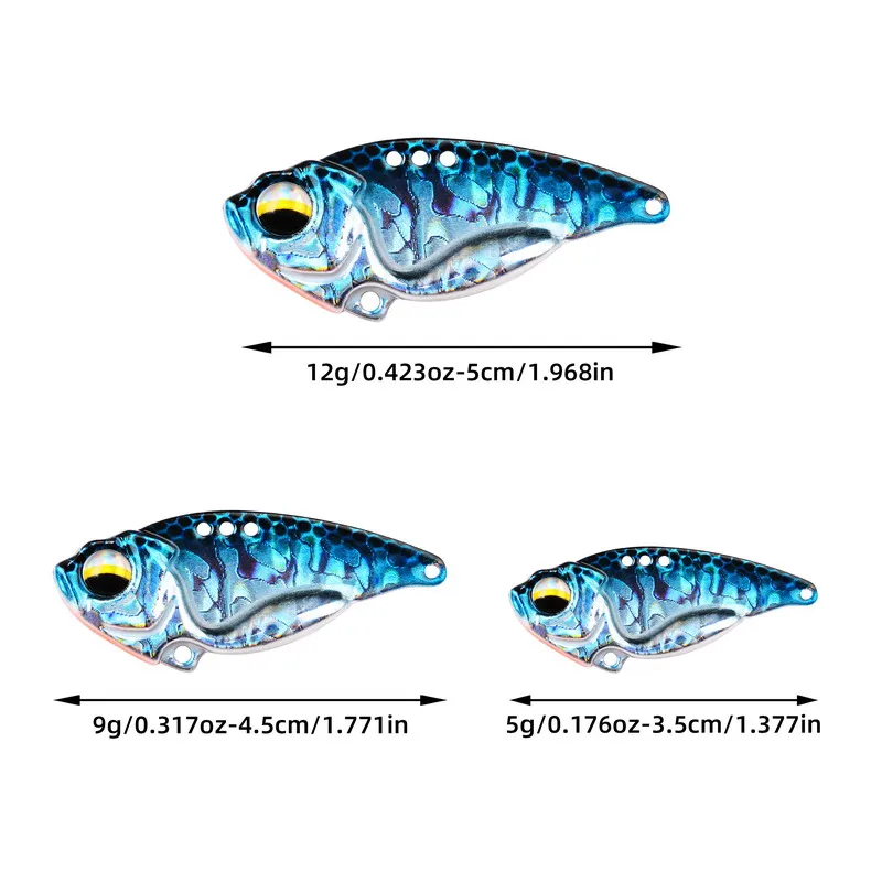 5個入り/箱 VIBフィッシングルアー スプーン ウォブルル - Saltwater Fishing Hook のレビューと価格