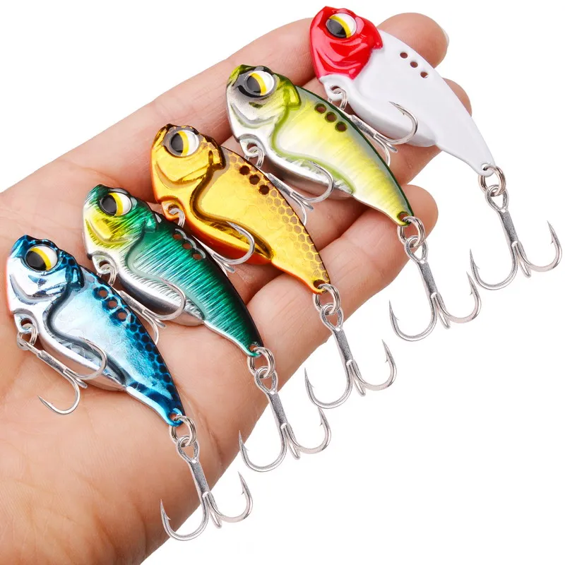 5個入り/箱 VIBフィッシングルアー スプーン ウォブルル - Saltwater Fishing Hook のレビューと価格