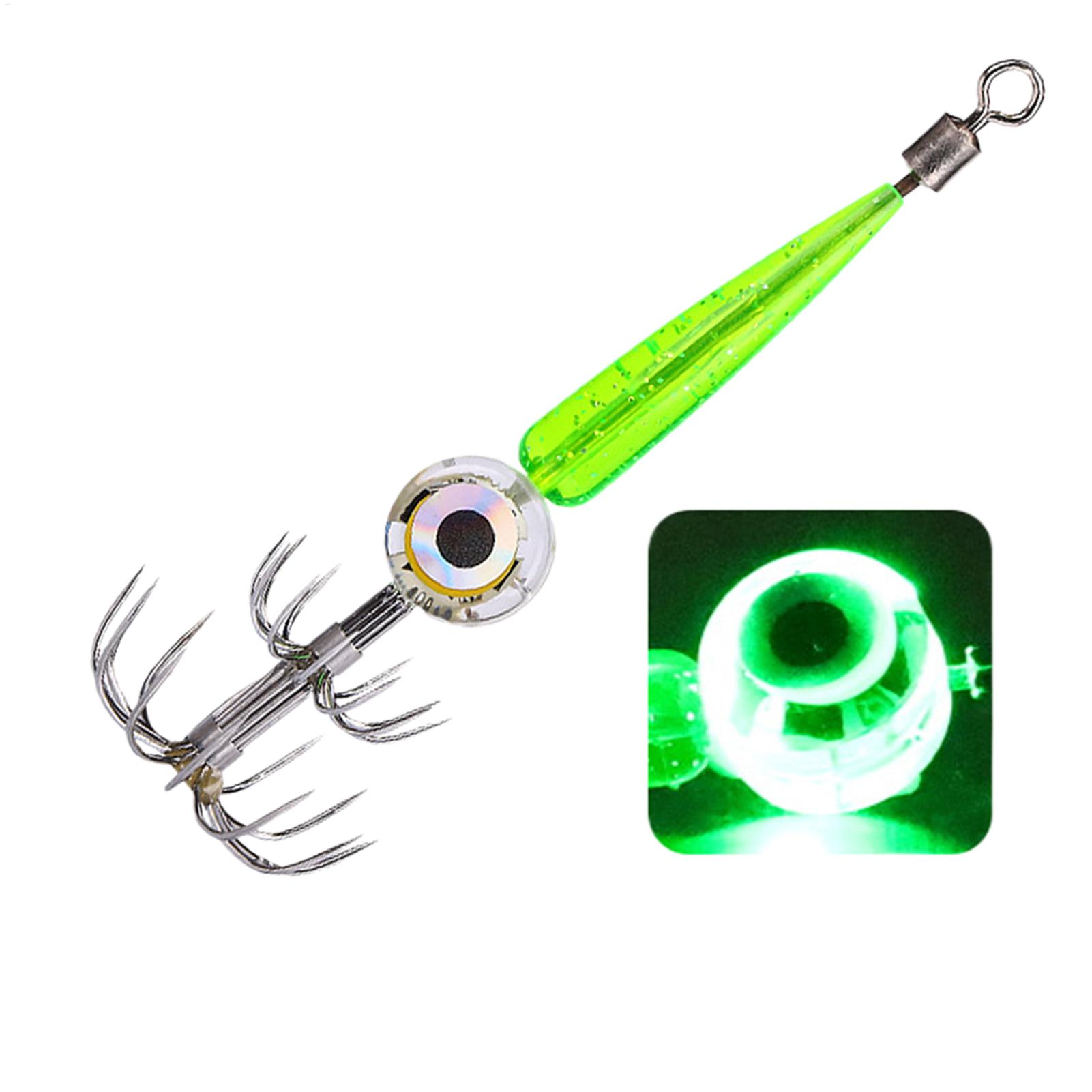 LEDグローイカジグフック電子海水釣りルアーキット水中フラッ - Saltwater Fishing Hook のレビューと価格