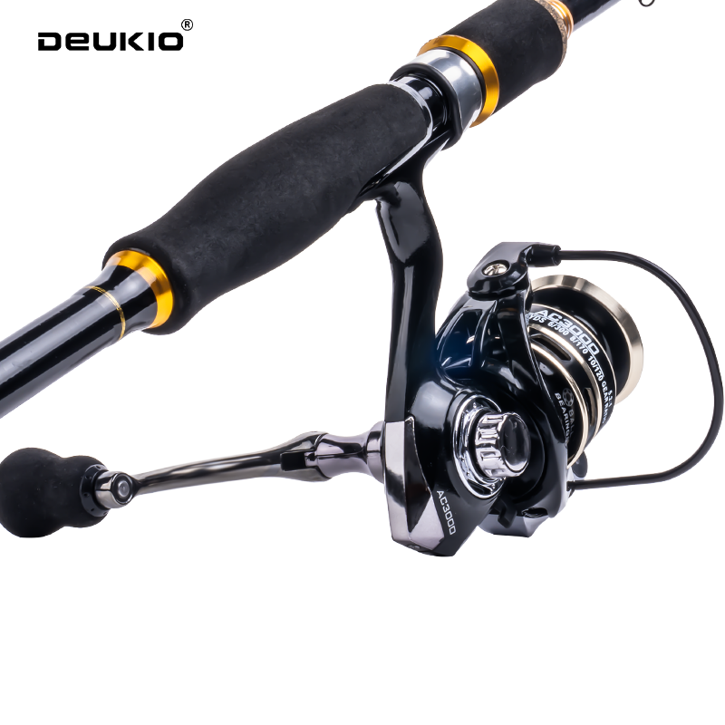 DEUKIO 釣り竿リールコンボ 1.8 2.1m カーボン - Fishing Equipment Europe のレビューと価格