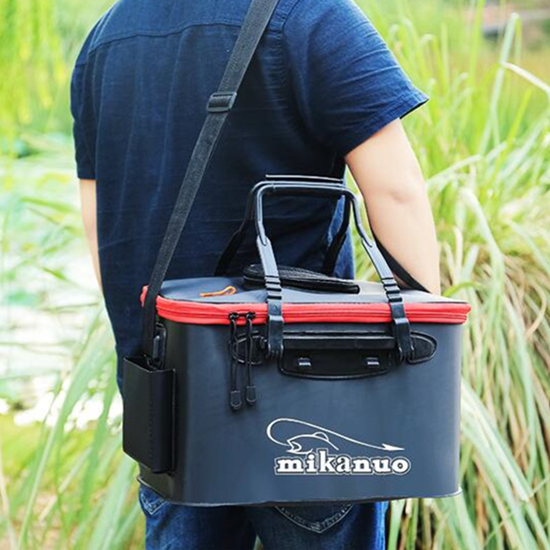 折りたたみ式厚手耐摩耗性EVA釣りバケツ活魚タンク酸素ポンプ - Fishing Equipment Tackle のレビューと価格