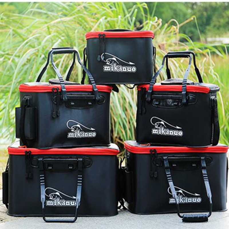 折りたたみ式厚手耐摩耗性EVA釣りバケツ活魚タンク酸素ポンプ - Fishing Equipment Tackle のレビューと価格